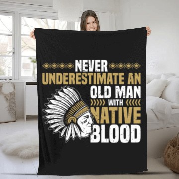 Discover Youre All Immigrants Native American Indian Baseball Tees Fleece Blankets