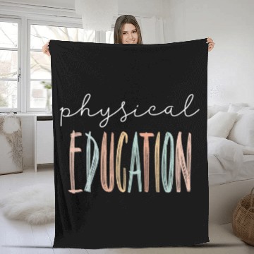 Discover Physical Education PE Teacher Phys Ed Student Grad 4 Baseball Tees Fleece Blankets