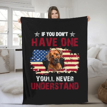 Discover Youll Never Understand Rhodesian Ridgeback USA Dog Lover Fleece Blankets