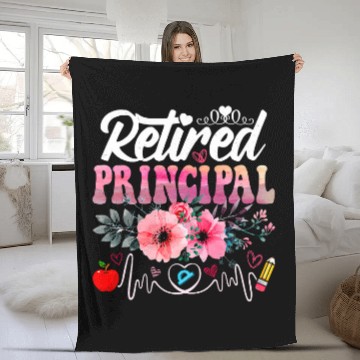 Discover Retired School Principal Teacher Retirement Appreciation Fleece Blankets