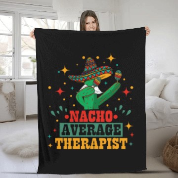 Discover Nacho average therapist and nacho average with Cinco de mayo Baseball Tees Fleece Blankets