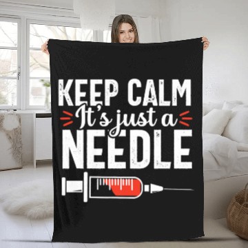 Discover Keep Calm Phlebotomy technician Phlebotomist nurses Fleece Blankets