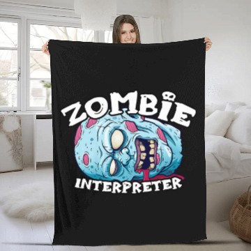 Discover Zombie INTERPRETER 2Halloween Simple Costume Fleece Blankets