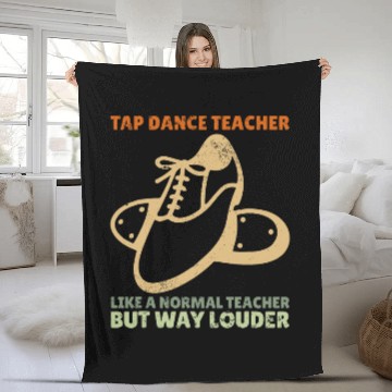 Discover vintages Tap Dancer Dance Teacher Appreciation Tap Dance Baseball Tees Fleece Blankets