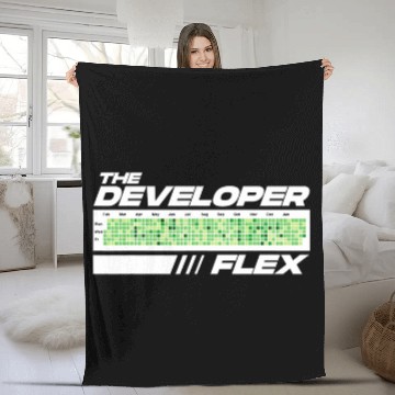 Discover Developer Flex Programmer Humor Coding Jokes Funny Developer Zip Fleece Blankets