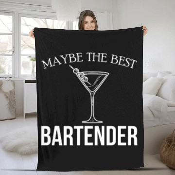 Discover Maybe The bests Bartender 2Barkeeper Fleece Blankets