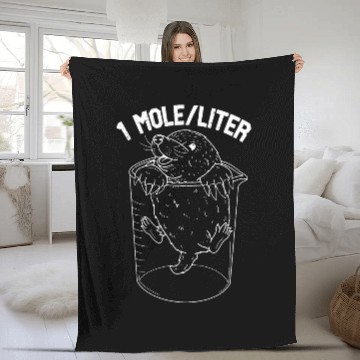 Discover Mole chemistry number chemist physics scientist periodically 26 Fleece Blankets