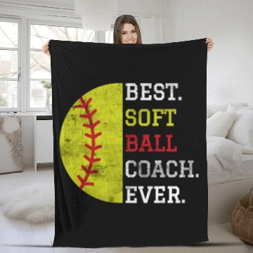 Discover Retro bests Softball Coachs Ever Softball Coach Fleece Blankets