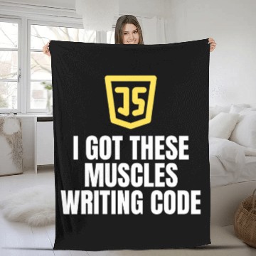 Discover Funny JavaScript Programming Coding Programmer Developer Zip Fleece Blankets