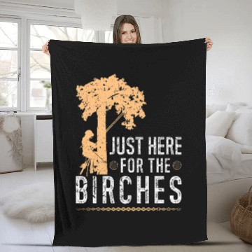Discover Arborist Chainsaw Birches Tree Surgeon Arboriculturist Fleece Blankets