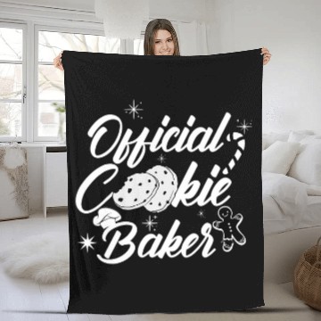 Discover Official Cookie Baker Baking Crew Baseball Tees Fleece Blankets