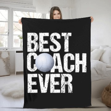 Discover Volleyball bests Coachs Ever Fleece Blankets