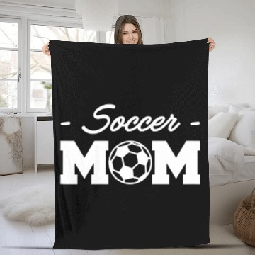 Discover Womens Soccer Mom SoccerPlayer Coach Fleece Blankets