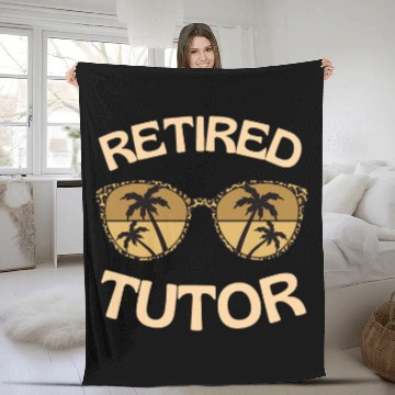 Discover Retired Tutor Leopard Print Tutor Fleece Blankets