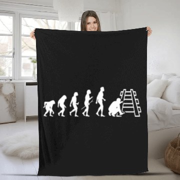 Discover Gleisbauer Evolution Rail Worker Track Construction Fleece Blankets