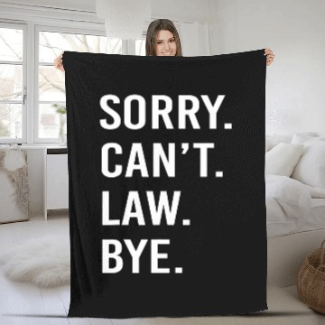 Discover Funny Law School Student Lawyer Zip Fleece Blankets
