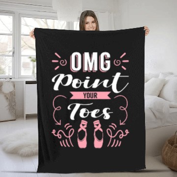 Discover OMG Point Your Toes Ballerina Tutu Dress Dancer Baseball Tees Fleece Blankets