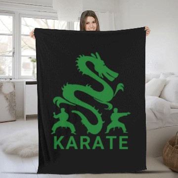Discover Karate Journey for Young Warriors Fleece Blankets