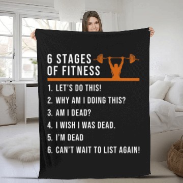 Discover Weight Training Bodybuilding Powerlifting Weightlifting Fleece Blankets