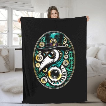 Discover vintages Gear Enthusiast Retro Steampunk Plague Doctor Baseball Tees Fleece Blankets