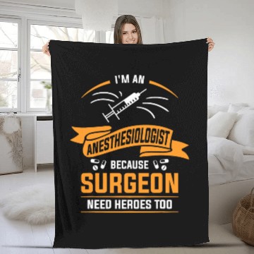 Discover Im An Anesthesiologist Because Surgeon Need Heroes Too Baseball Tees Fleece Blankets