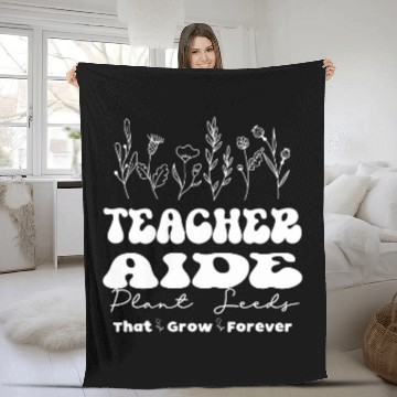 Discover Teacher Aide Plant Seeds Back To School Teaching Matching Baseball Tees Fleece Blankets
