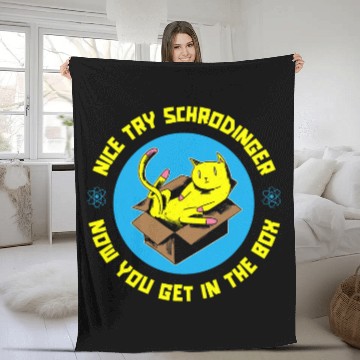 Discover Physicist Science Scientist Quantum Physics Fleece Blankets