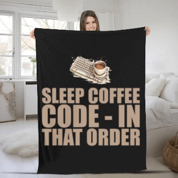 Discover caffeines Coder Software Developer Engineer Coffee Programmer 41 Fleece Blankets