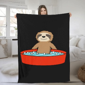 Discover Wildlife Sloth Nature Animal Ice Bathing Baseball Tees Fleece Blankets