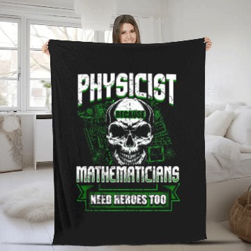 Discover Physicist Physics Science Student Teacher Funny Fleece Blankets