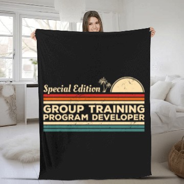 Discover vintages Special Edition Group Training Program Developer Fleece Blankets