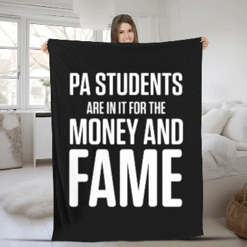 Discover Physician Assistant Student Money Certified PA Fleece Blankets