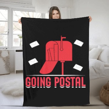 Discover Going Postal I Postal Worker Fleece Blankets