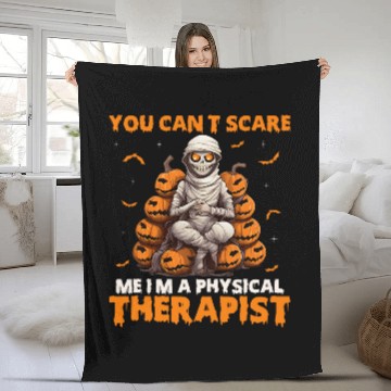 Discover Mummy ghosts Physical Therapy Physical Therapist Halloween Fleece Blankets