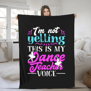 Discover Dance Teacher Ballet Baseball Tees Fleece Blankets