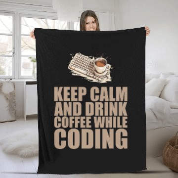 Discover caffeines Coder Software Developer Engineer Coffee Programmer 31 Fleece Blankets