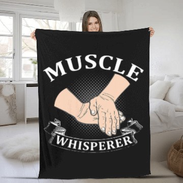 Discover Muscle Whisperer For Massage Therapists Fleece Blankets
