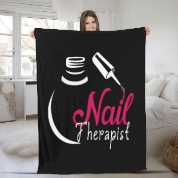 Discover nail therapist Tech boss technician certified Nail Polish Baseball Tees Fleece Blankets