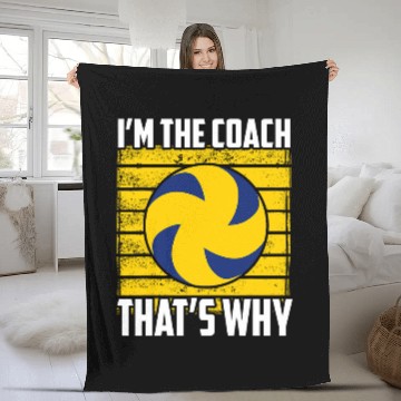 Discover Volleyball Coaching Gift I VBall Assistant Coachs 23 Fleece Blankets