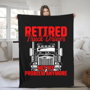Discover Retired Truck Driver Trucker Retirement 20 Baseball Tees Fleece Blankets