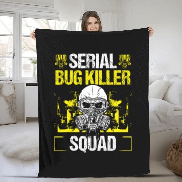 Discover Pest Control Worker Serial Bug Killer Squad Animal Control Baseball Tees Fleece Blankets
