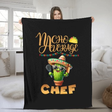 Discover Nacho Average Chef Mexican Cooking Team Launch Lady Crew Fleece Blankets