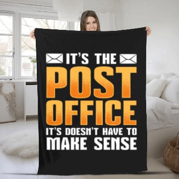 Discover Its the post office it doesnt have to make sense postal Baseball Tees Fleece Blankets