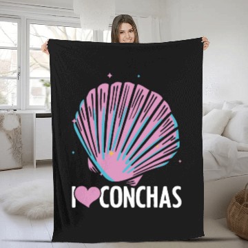 Discover Mexican Bread Conchas Pan De Dulce Pastry Chef Bread Maker Fleece Blankets