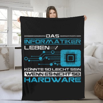 Discover Informative Programmer Software Developer IT Fleece Blankets