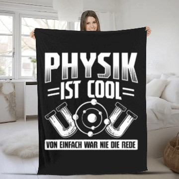 Discover Physics Is Cool Not Simply Physics Scientist Fleece Blankets