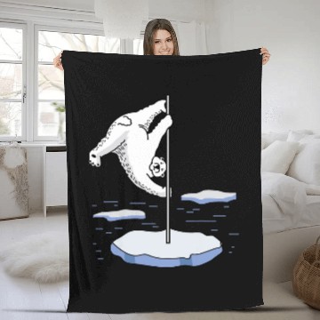 Discover North Pole Dancer Dance Choreographer Fleece Blankets