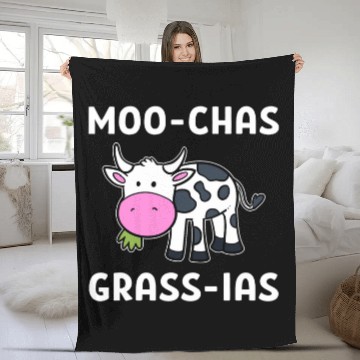 Discover Moochas Grassias Dairy Farmer Fleece Blankets
