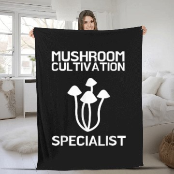 Discover Mushroom Cultivation Farmer Baseball Tees Fleece Blankets