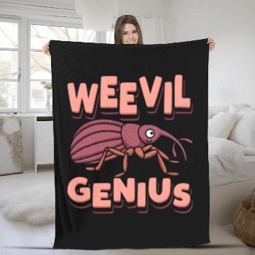 Discover Weevil Genius Bug Expert Entomologist Insect Lover Hunter Fleece Blankets
